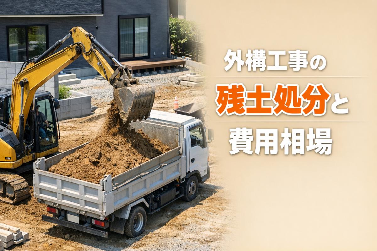 外構工事の残土処分について費用相場と業者選びのコツ｜見積もりの注意 